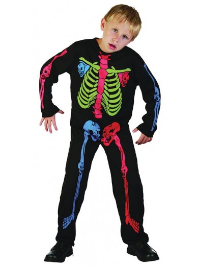 Костюм скелета детский мультицвет