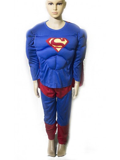 Костюм Супермена с мышцами для мальчиков фото