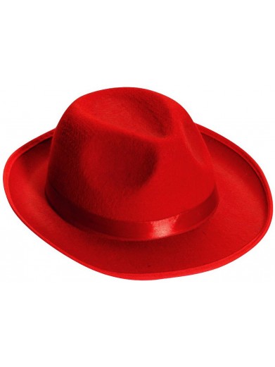 Красная гангстерская шляпа