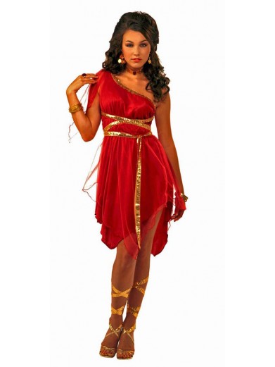 Красный костюм греческой Богини