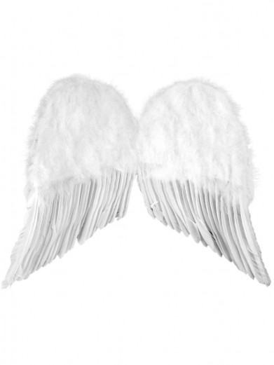 Крылья ангела перьевые белые 60 х 50 см
