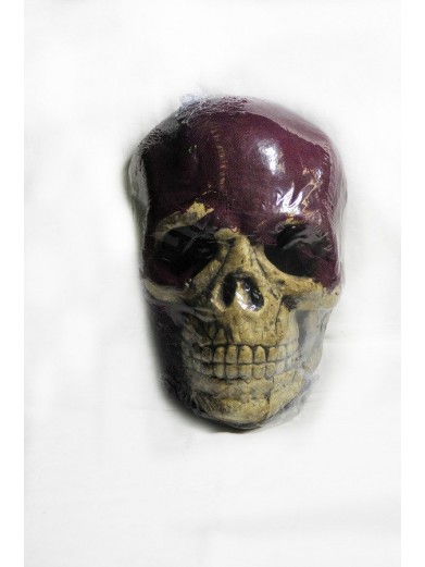 Маска черепа с мантией фиолетовая фото