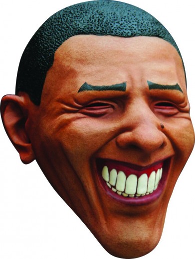 Маска Обамы смеющаяся из латекса