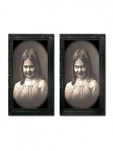 Меняющаяся стерео картина Девочка призрак 38 х 25 см