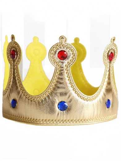 Мягкая золотая корона с камнями