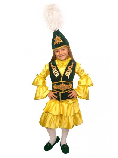 Национальный казахский костюм для девочки