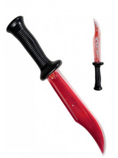 Нож с жидкой кровью