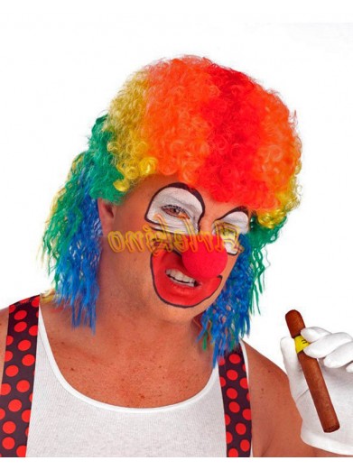Парик клоуна разноцветный