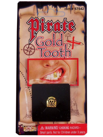 Пиратский золотой зуб