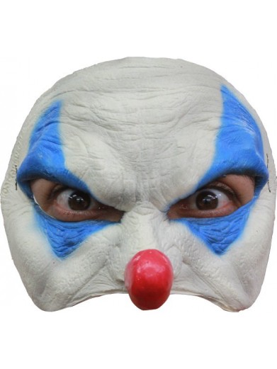 Полумаска голубого клоуна