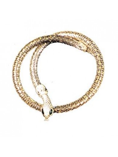 Серебристое ожерелье-змея