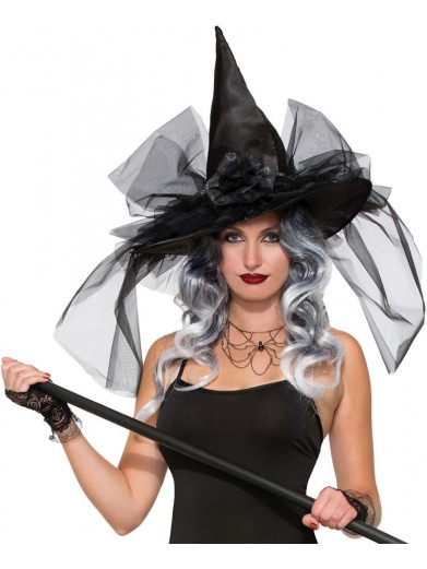 Шляпа Ведьмы черная deluxe