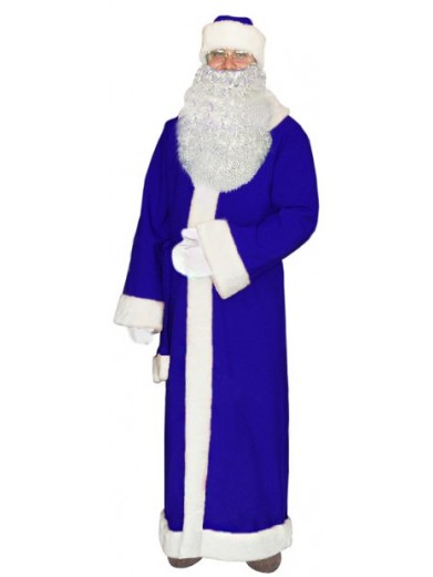 Синий костюм Деда Мороза на Новый Год