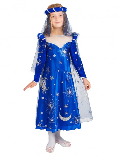 Синий костюм принцессы Изабеллы для девочки