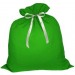 Большой подарочный мешок Деда Мороза зеленый