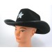 Черная шляпа шерифа со звездой