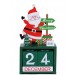 Деревянный календарь с кубиками Санта