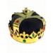 Королевская золотая корона с черным бархатом