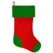 Красно-зеленый рождественский носок из флиса