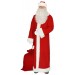 Красный костюм Деда Мороза на Новый Год с бородой