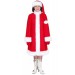 Красный костюм Снегурочки с длинным колпаком