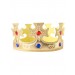 Мягкая золотая королевская корона с камнями