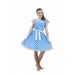 Платье в стиле 50-х голубое