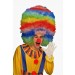 Разноцветный мега-парик клоуна