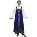 Современный русский народный костюм синий