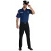 Темно-синий костюм полицейского со значком