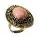 Винтажное кольцо с розовым камнем