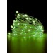 Зеленая светодиодная гирлянда роса 5 м 50 LED на батарейках