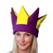 Желто-фиолетовая шапка петрушки и скомороха